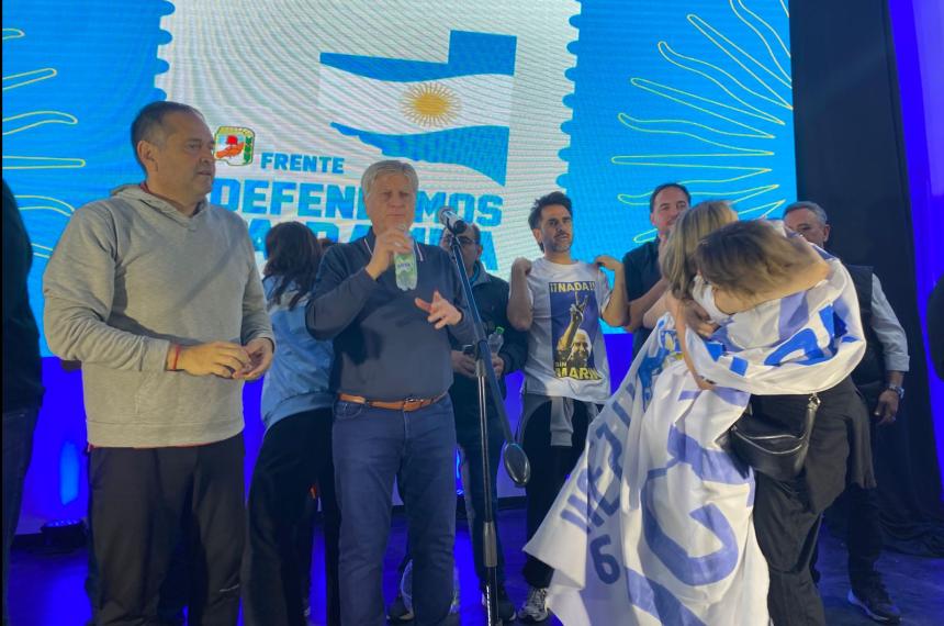 Luego de los incidentes Ziliotto y di Naacutepoli se mostraron juntos en el escenario del PJ
