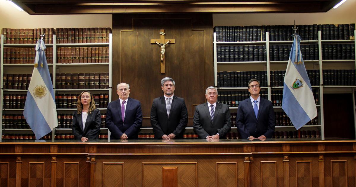 Los integrantes del Superior Tribunal de Justicia
