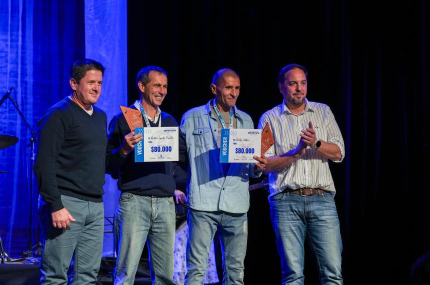 Milln y Sueldo con Gustavo Rodríguez y Luciano Di Npoli