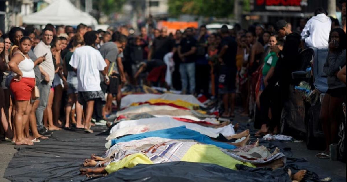 Los cuerpos fueron fueron hallados en una zona boscosa y llevados a Río de Janeiro