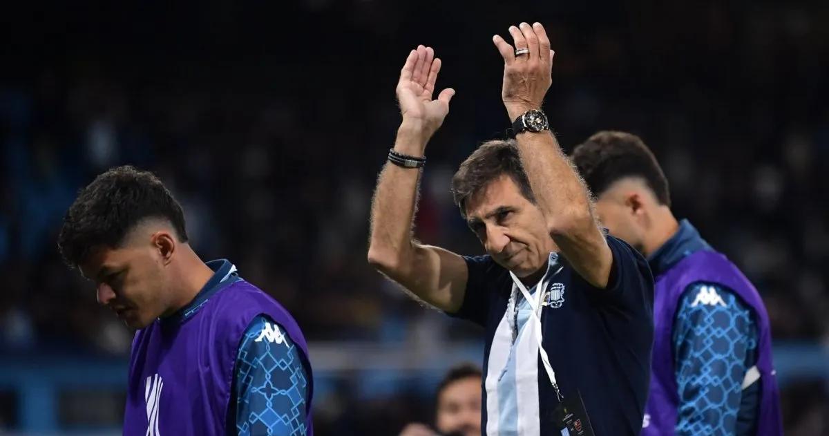 El DT de Racing agradeció a sus futbolistas y a la gente por el apoyo