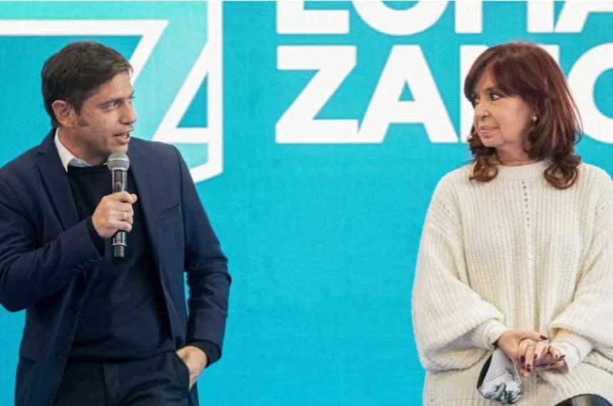 Cristina Kirchner y Axel Kicillof