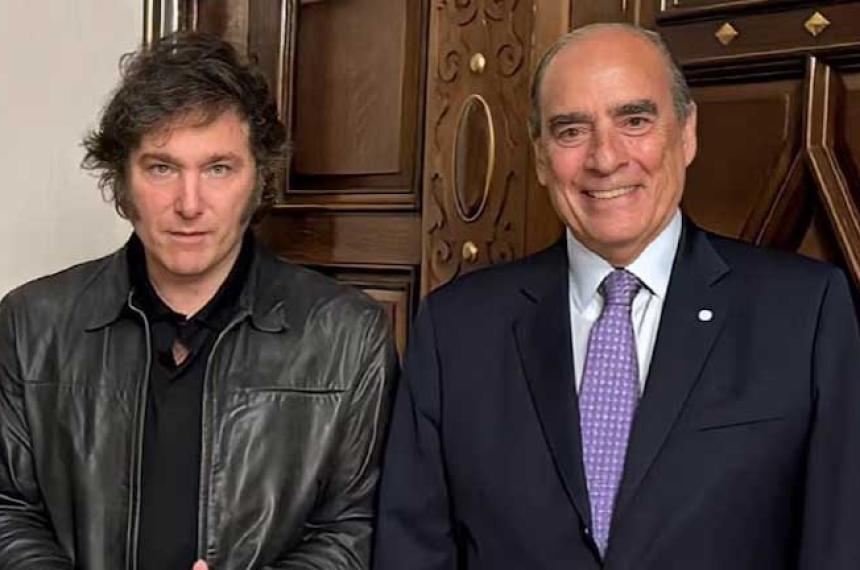 Javier Milei y Guillermo Francos