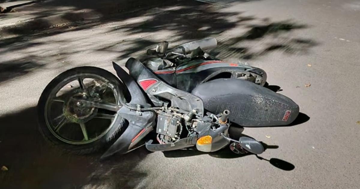 La moto fue abandonada y secuestrada por la policía