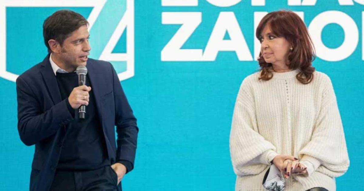 Cristina Kirchner y Axel Kicillof