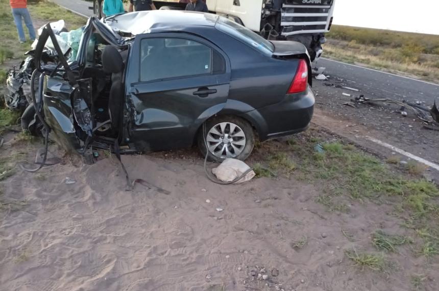 Un Chevrolet Aveo fue uno de los vehículos involucrados