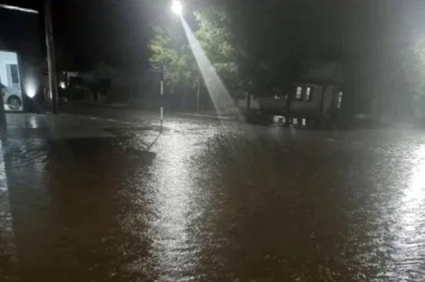 Las precipitaciones provocaron anegamientos en Luiggi