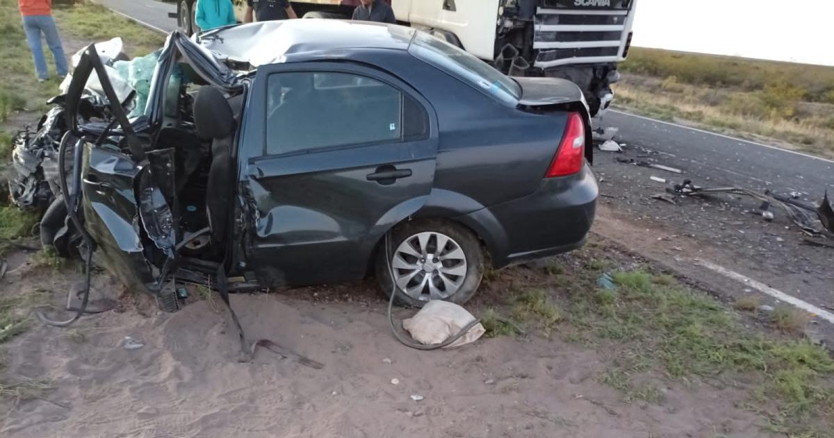 Un Chevrolet Aveo fue uno de los vehículos involucrados
