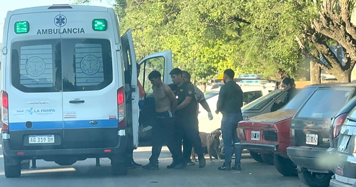 Un hombre apuntildealado en una pelea en General Pico