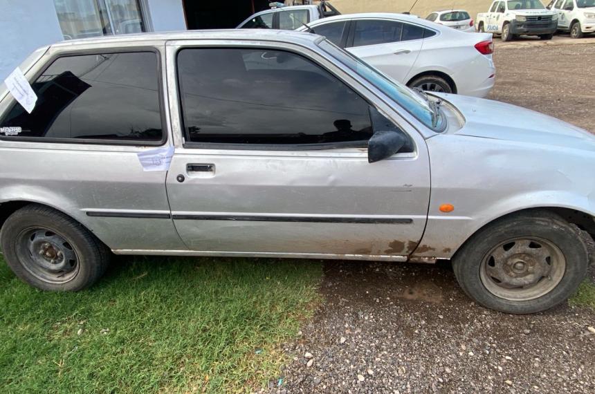 El auto secuestrado por la policía