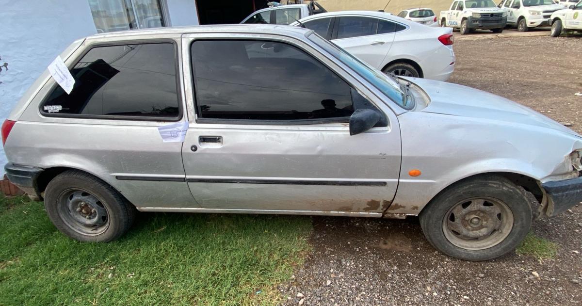 El auto secuestrado por la policía