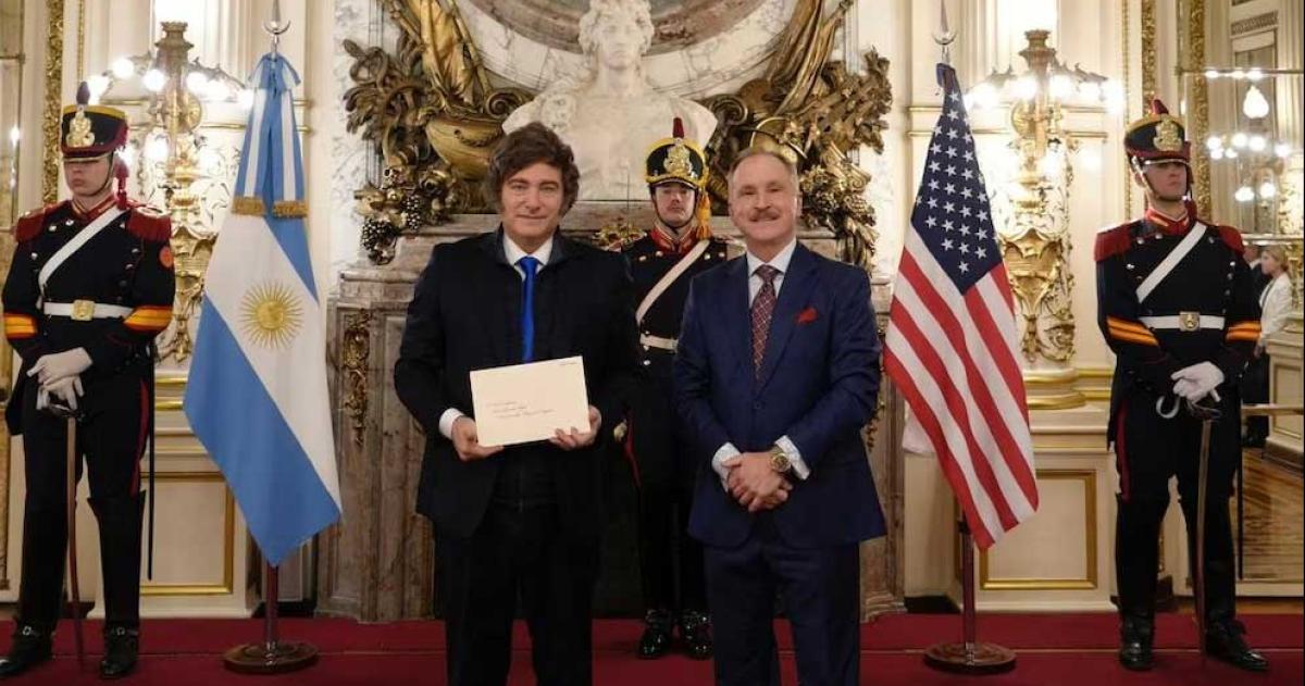 Milei junto a Lamelas