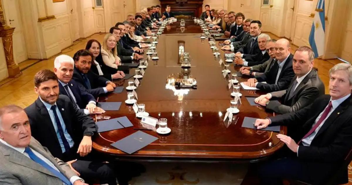 El ltimo encuentro de Milei con 20 gobernadores