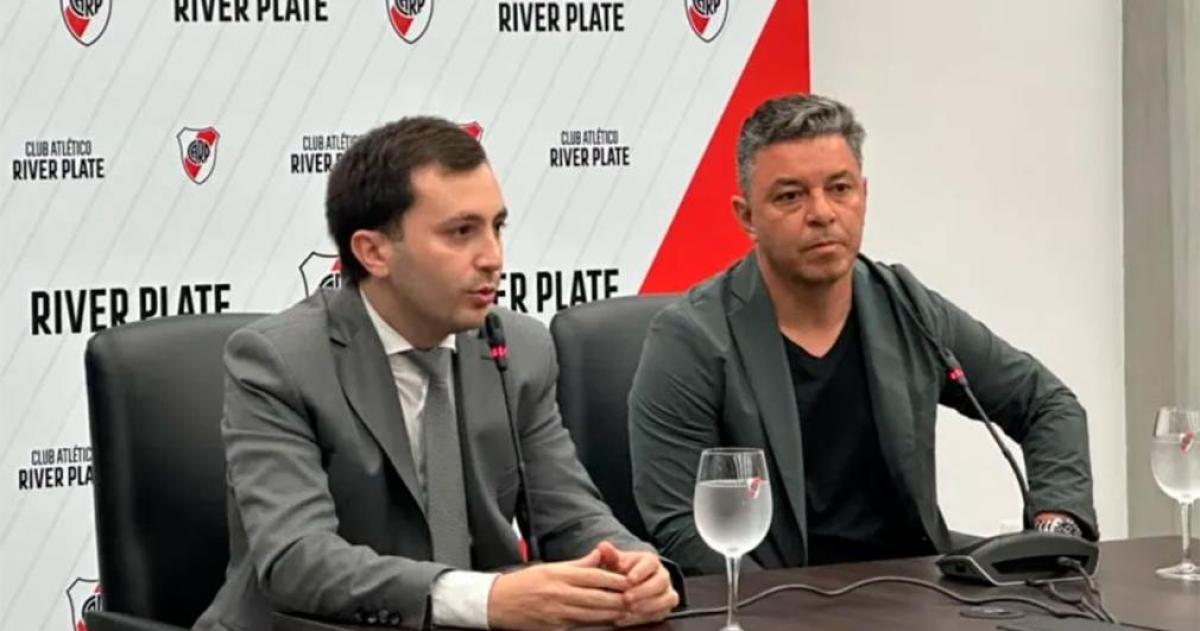 El flamante presidente de River confirmó la continuidad de Gallardo hasta diciembre del año que viene
