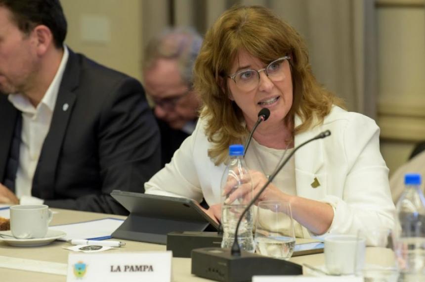 La ministra de Educación Marcela Feuerschvenger