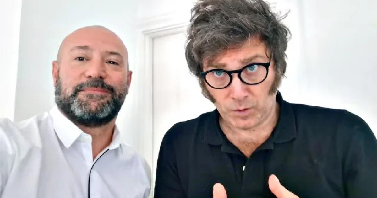 Diego Spagnuolo y Javier Milei