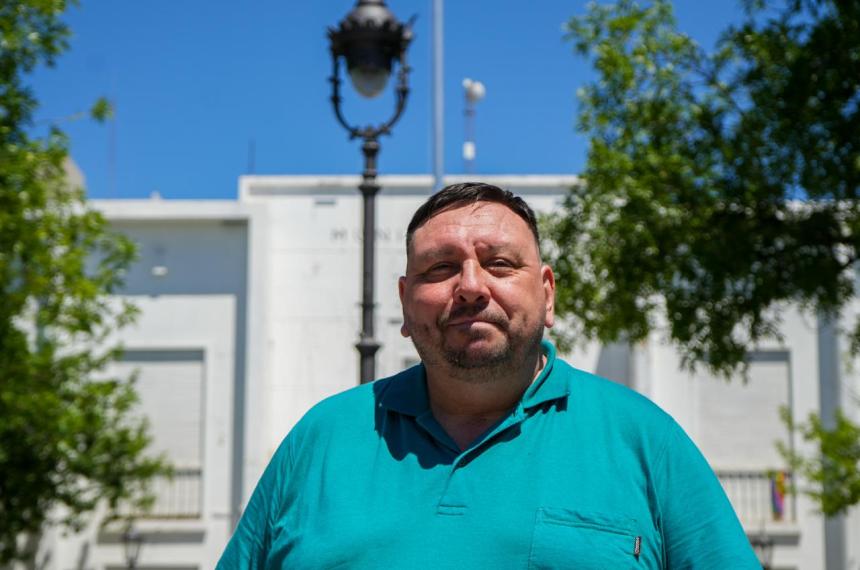 El empleado municipal santarroiseño Martín Echegaray