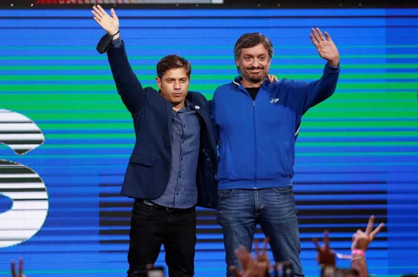 Mximo Kirchner y Axel Kicillof