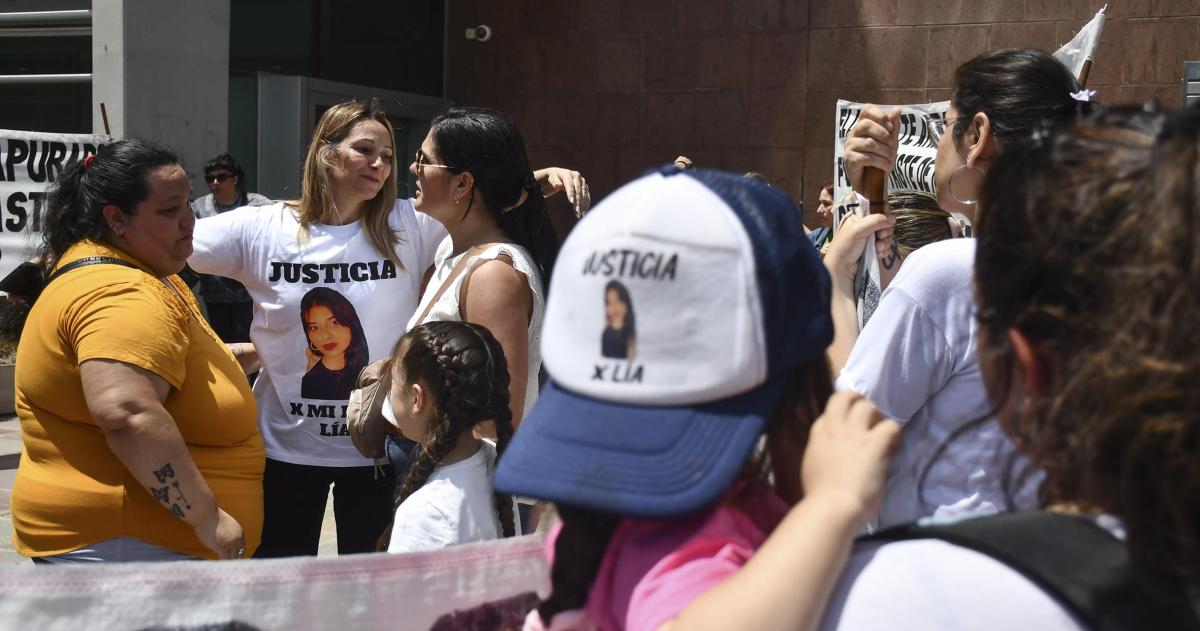 Familiares y amigos de Lia acompañaron la lectura de la sentencia