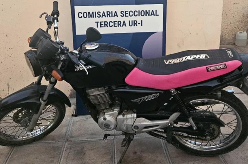 La moto fue divisada en la esquina de Cervantes y Quintana