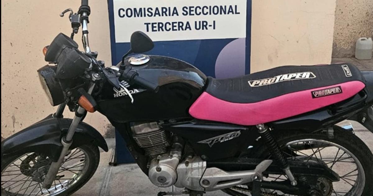 La moto fue divisada en la esquina de Cervantes y Quintana