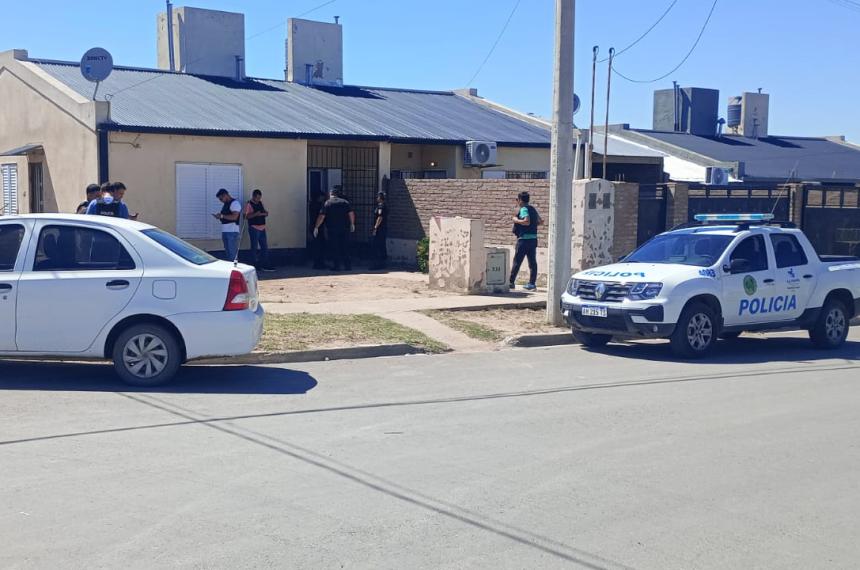 El allanamiento realizado este jueves por la policía