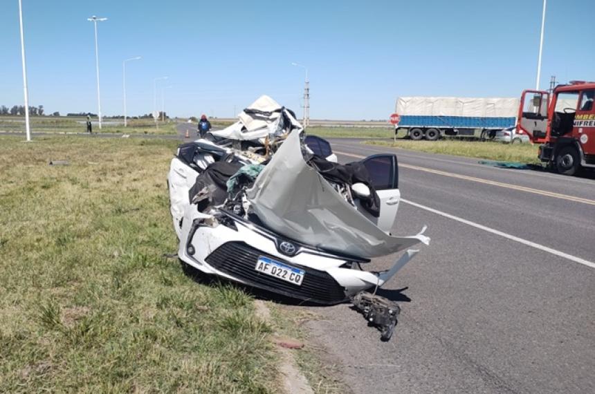 El auto viajaba desde Santa Riosa hacia General Pico