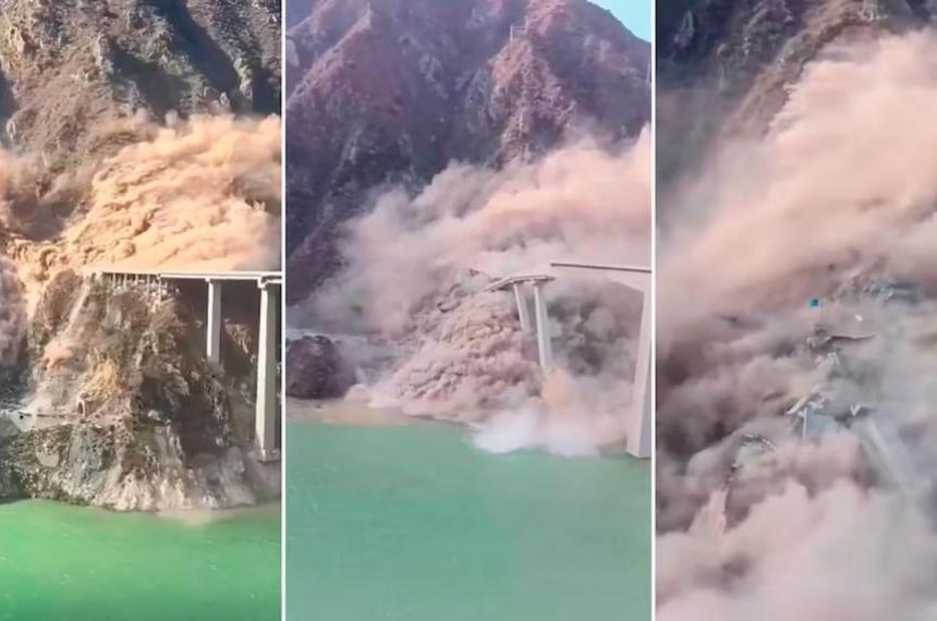 Colapsoacute un puente de 758 metros en China a pocos meses de su inauguracioacuten