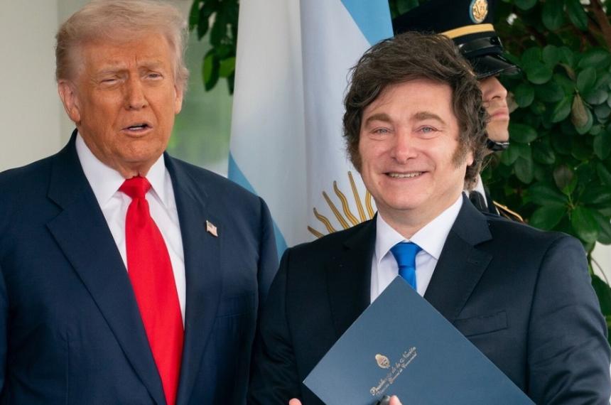 Los presidentes Trum y Milei