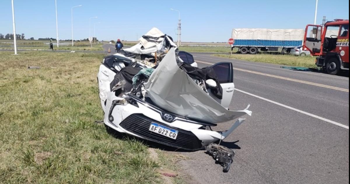 El auto viajaba desde Santa Riosa hacia General Pico