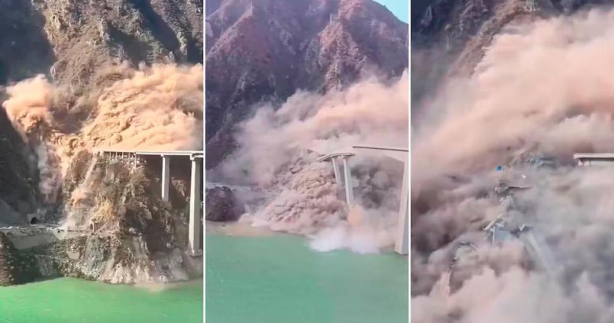 Colapsoacute un puente de 758 metros en China a pocos meses de su inauguracioacuten