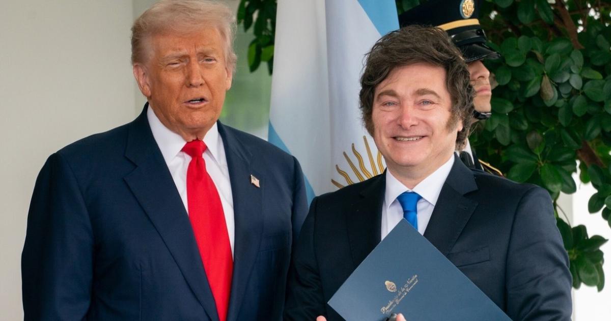 Los presidentes Trum y Milei