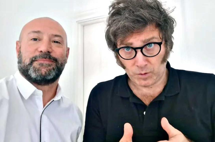 Diego Spagnuolo y Javier Milei