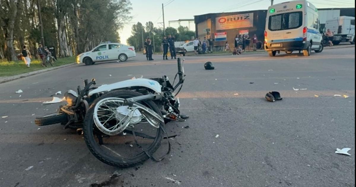 El choque se produjo en la esquina de calles 44 y 1