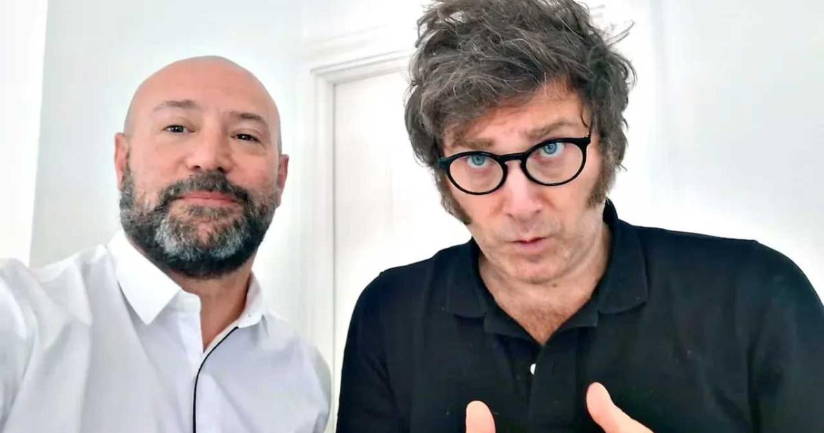 Diego Spagnuolo y Javier Milei