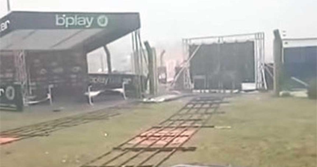  El temporal fue intenso en varias partes de las dos localidades (foto captura de facebook de Jeremis Baraldi)