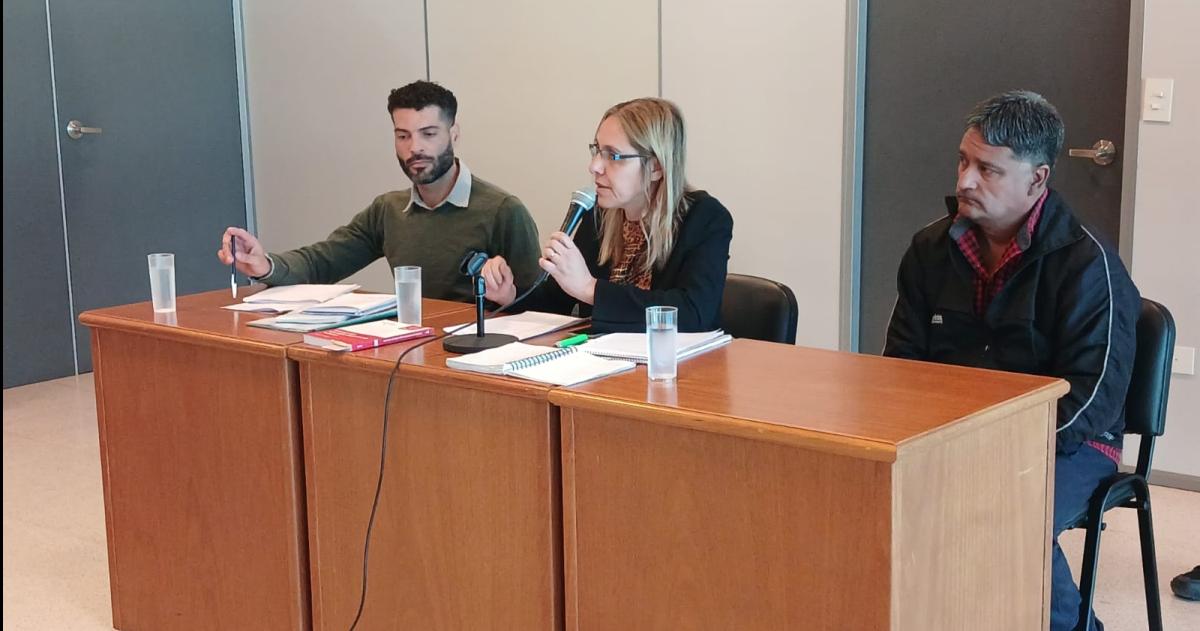 La audiencia que se lleva a cabo este lunes a la mañana