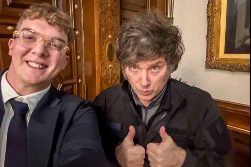 Hayden Davis y Javier Milei