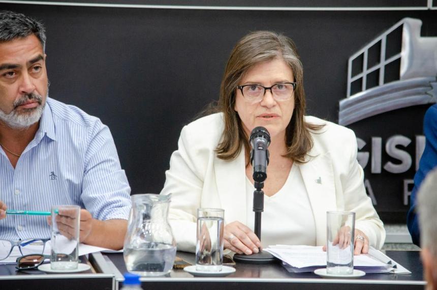 La ministra de la Producción este martes en la Legislatura