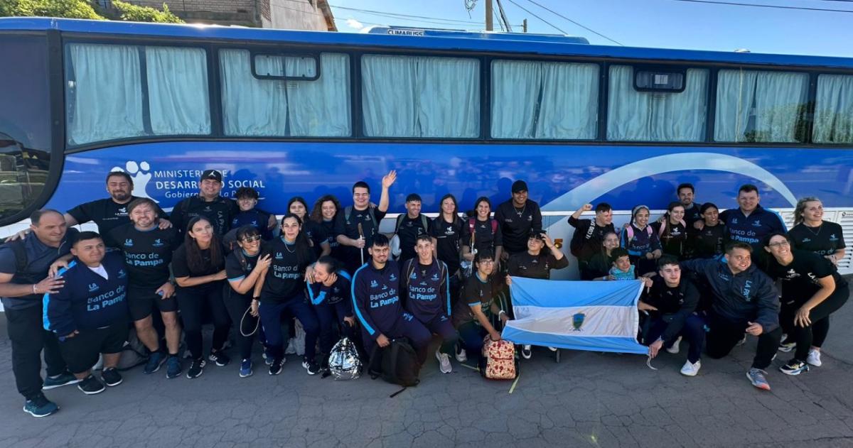 La delegación pampeana partió el domingo