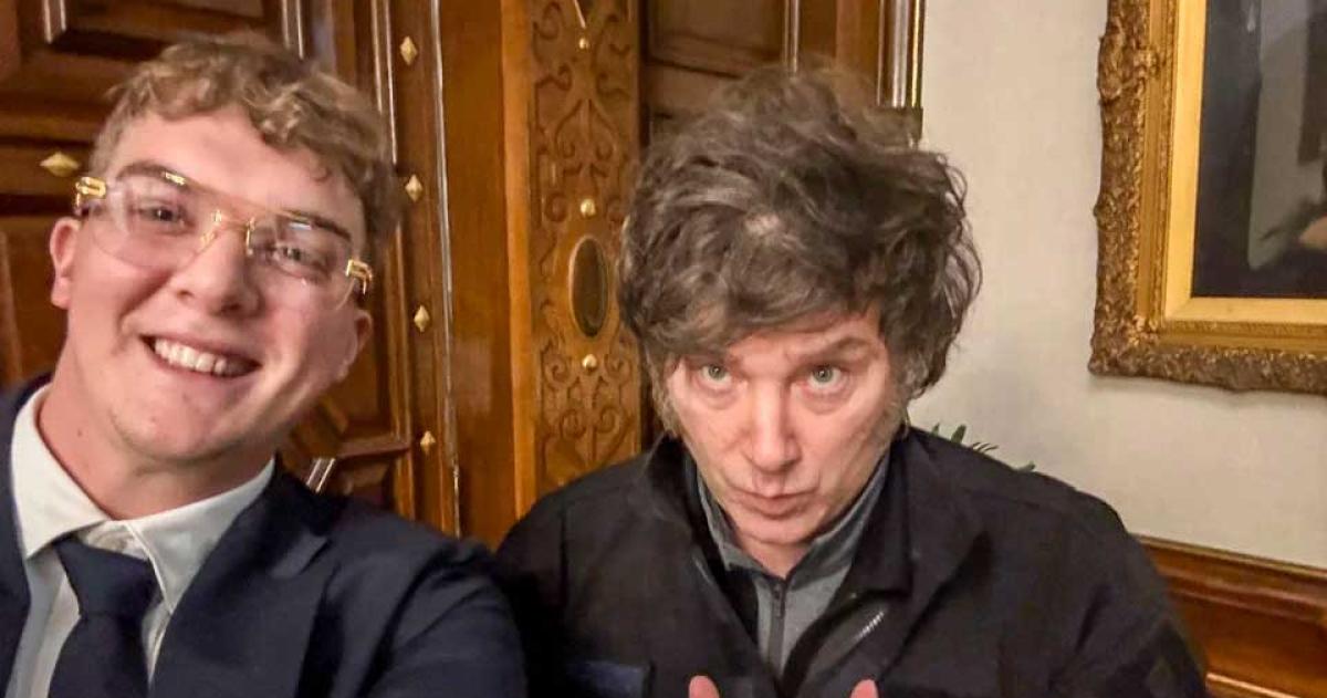 Hayden Davis y Javier Milei