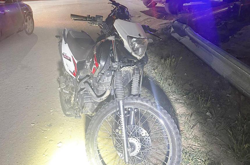 Otro motociclista herido en un choque en la Ruta 35