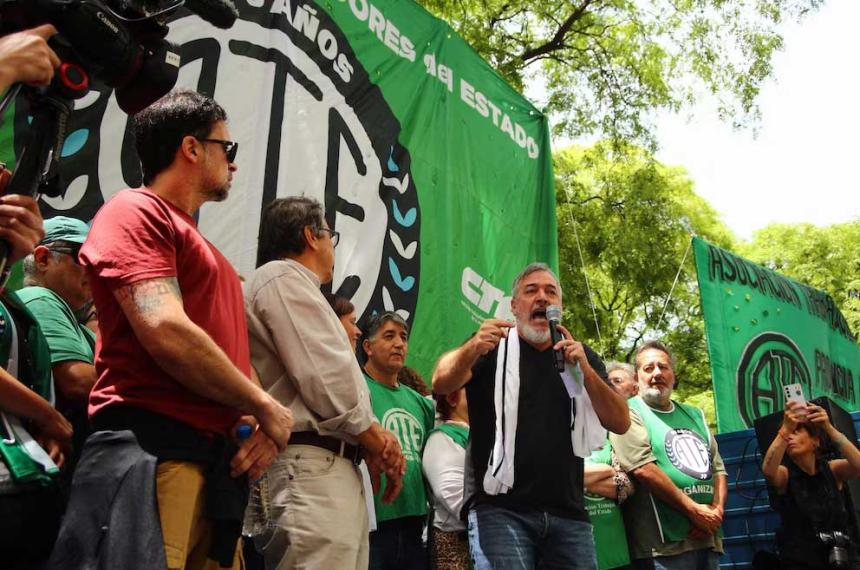 Rodolfo Aguiar líder de ATE aseguró que su objetivo es provocar la crisis de este gobierno