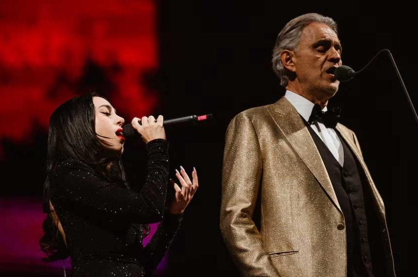 Nicki Nicole y Andrea Bocelli en una noche de ensueño en el Hipódromo de San Isidro