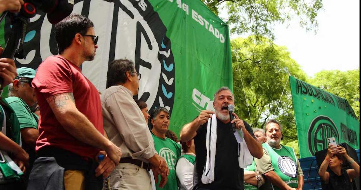 Rodolfo Aguiar líder de ATE aseguró que su objetivo es provocar la crisis de este gobierno