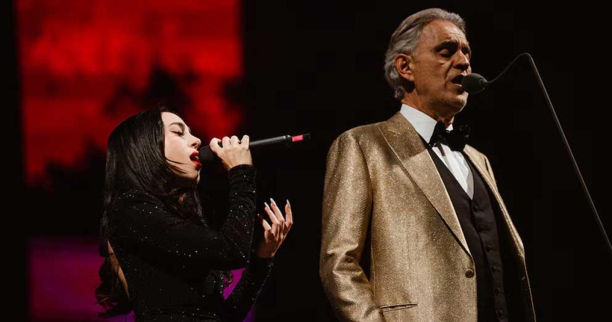 Nicki Nicole y Andrea Bocelli en una noche de ensueño en el Hipódromo de San Isidro