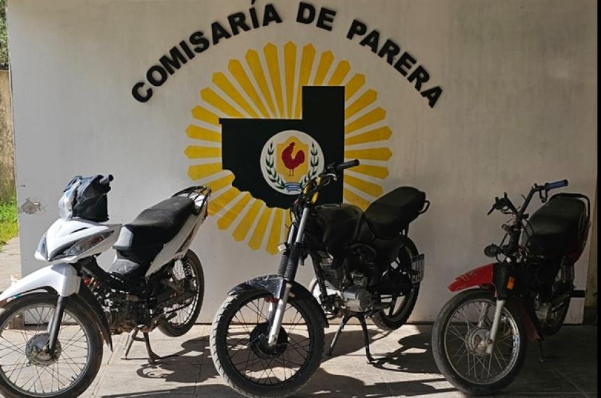 Las motos secuestradas corrían picadas en el acceso a Parera