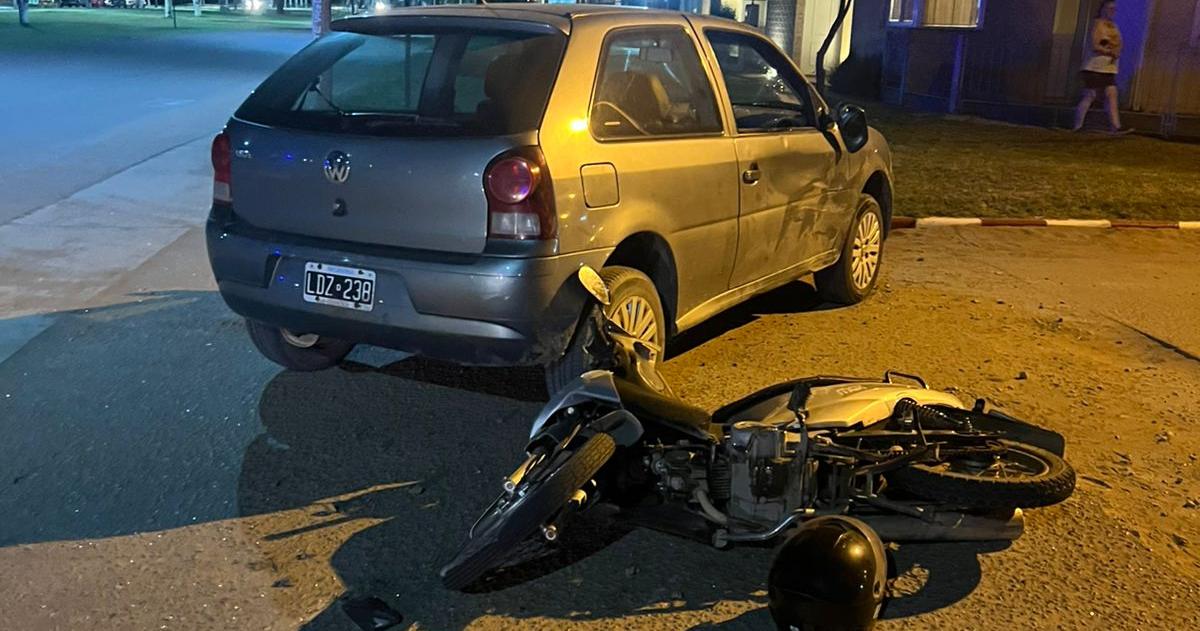 Los dos vehículos involucrados en el choque