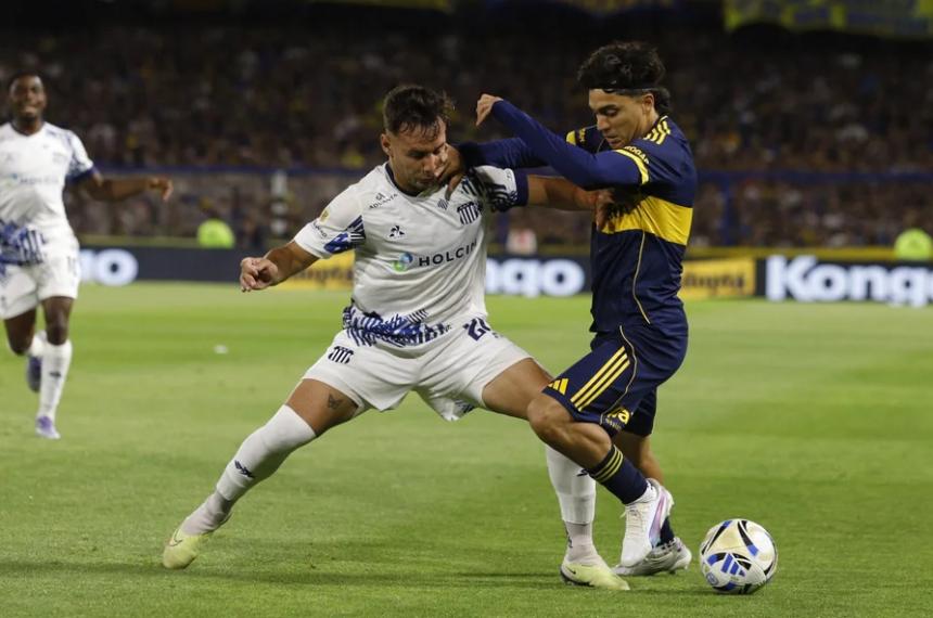Boca gana por un gol de Merentiel en el primer tiempo