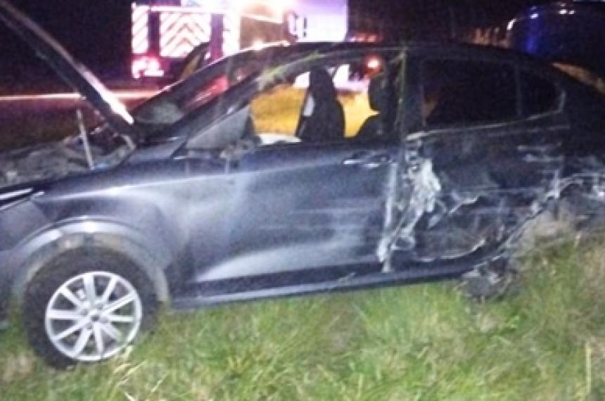 Los protagonistas del choque fueron un Fiat Cronos y un Renault 12